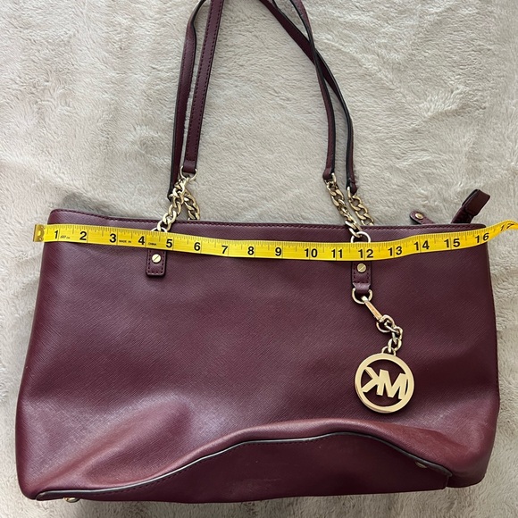 Michael Kors burgundy large bag - Picture 8 of 9